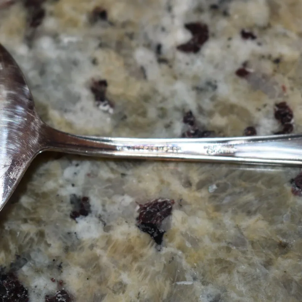 Vintage Intl' Silver Co. Rogers Tomato Slotted Serving Spoon